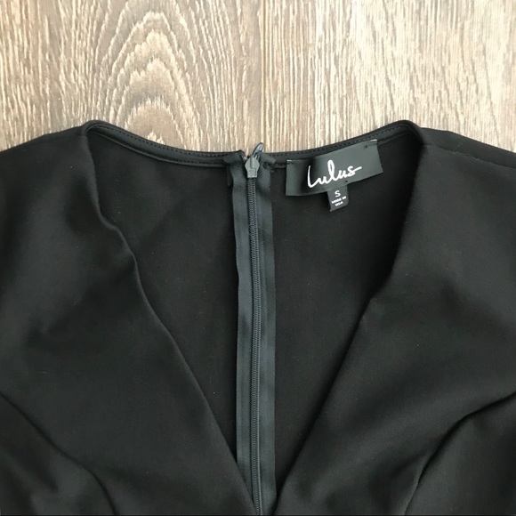 BOGO Lulus Black V-Neck Asymmetrical Dress NWT - Picture 4 of 4